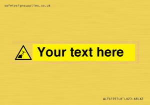 Custom Warning unstable cliff edge